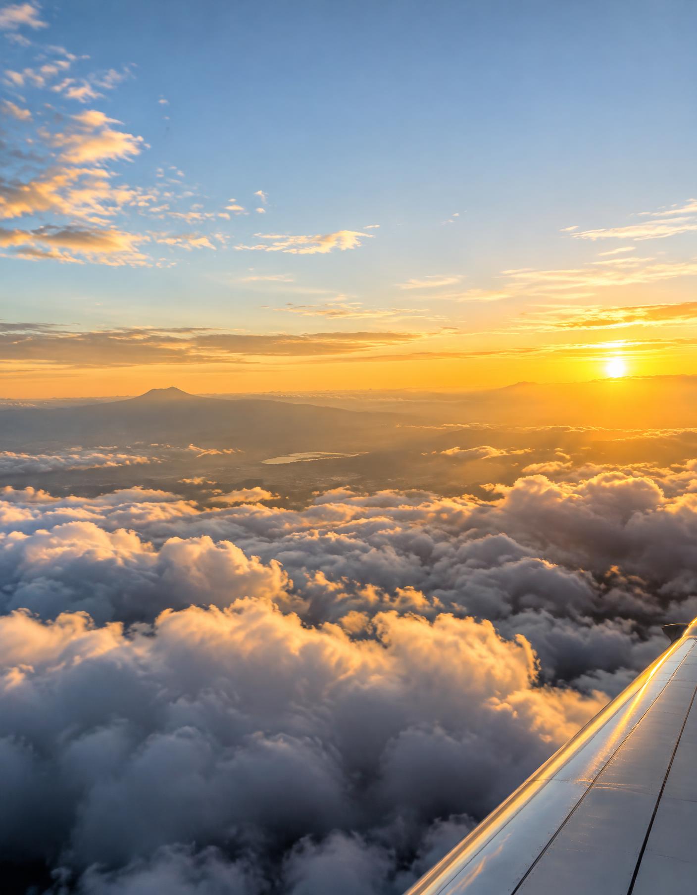 East African sky above the clouds